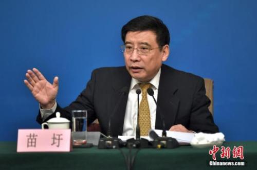 資料圖：苗圩。<a target='_blank' href='http://www.chinanews.com/'>中新社</a>記者金碩攝