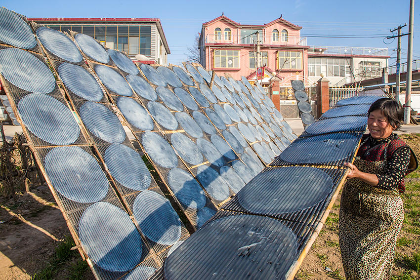 見(jiàn)過(guò)傳統(tǒng)技法做粉皮嗎？隨鏡頭走進(jìn)豫東農(nóng)村看看吧